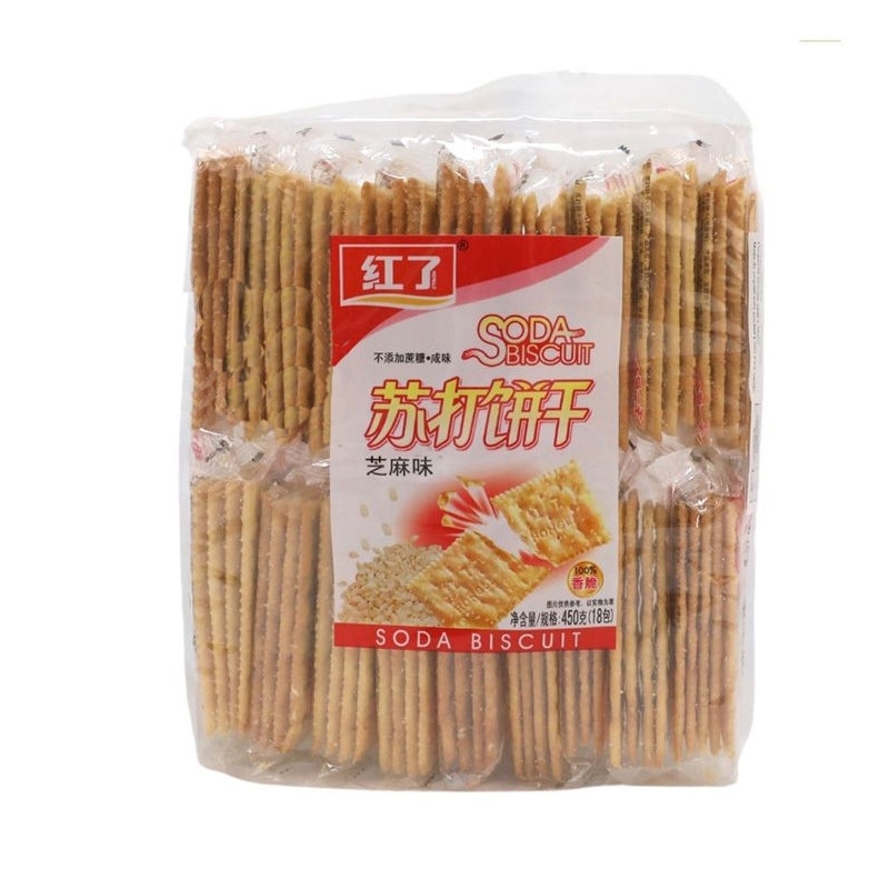 红了苏打饼干(芝麻味)450G 红了苏打饼干(芝麻味)450G