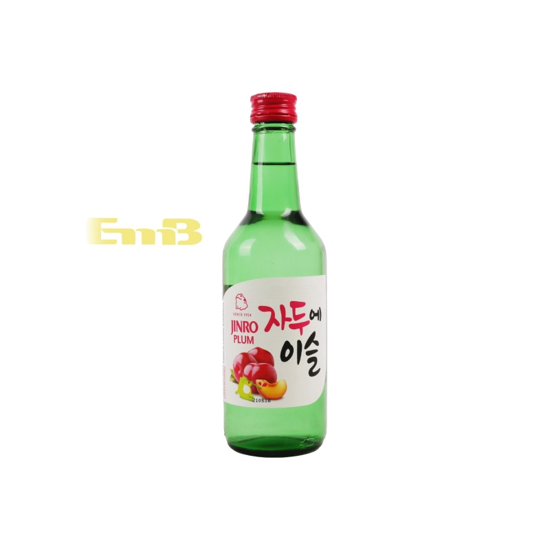 SOJU O VINO DE ARROZ CIRUELA JINRO 20/350ML 13％VOL