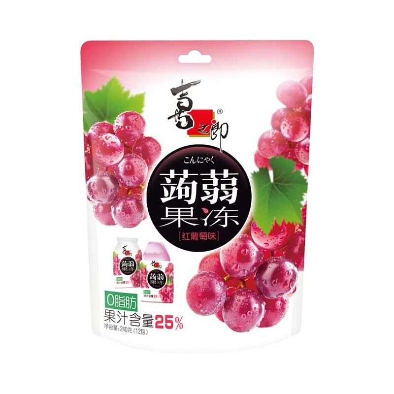 喜之郎蒟蒻果冻(红葡萄味) 24/120G