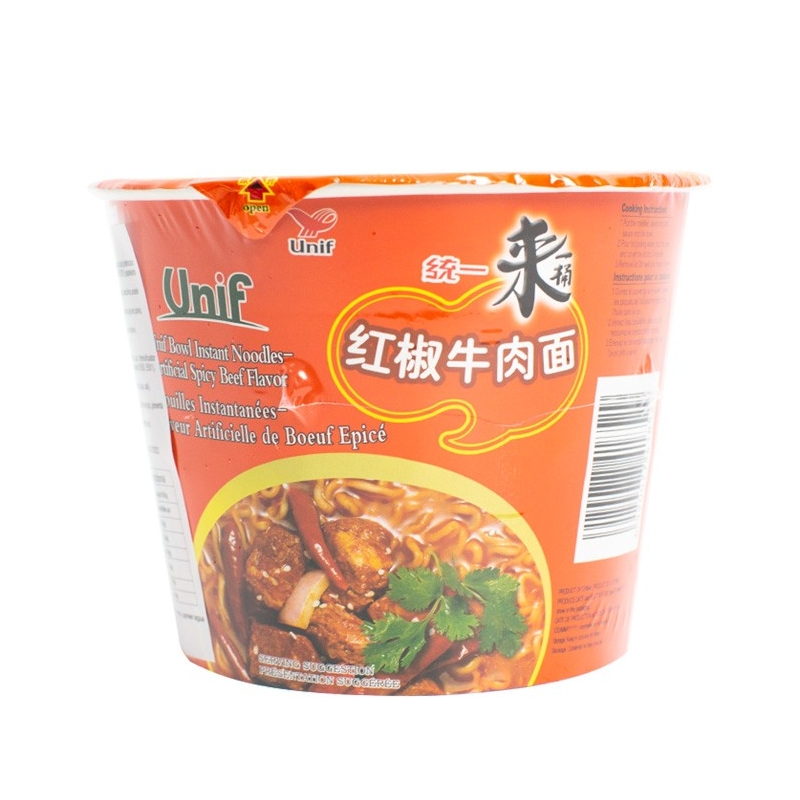 统一来一桶红椒牛肉面*桶 12/110G