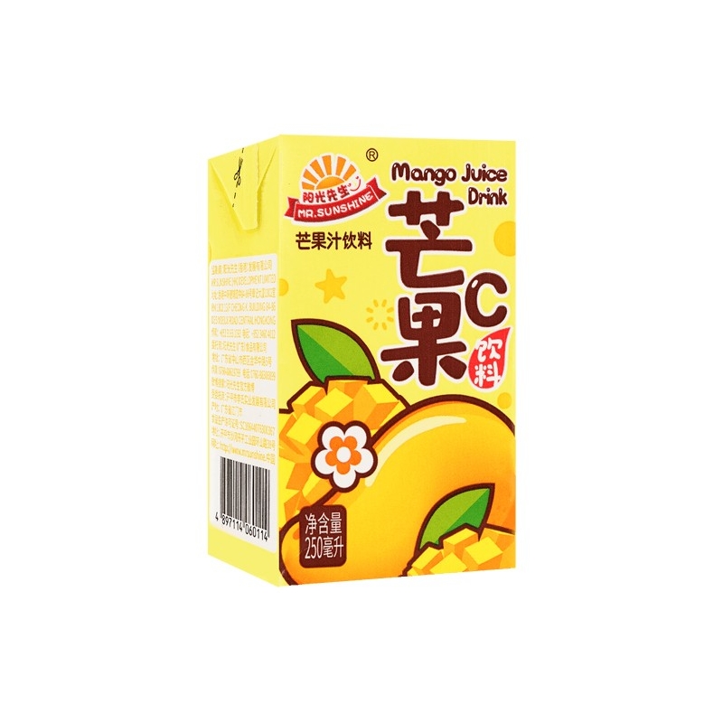 MR.SUSHINE 阳光先生芒果汁饮料 24/250ML