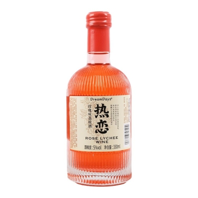 鎏金瓶热恋玫瑰荔枝酒 12/330ML 5％VOL