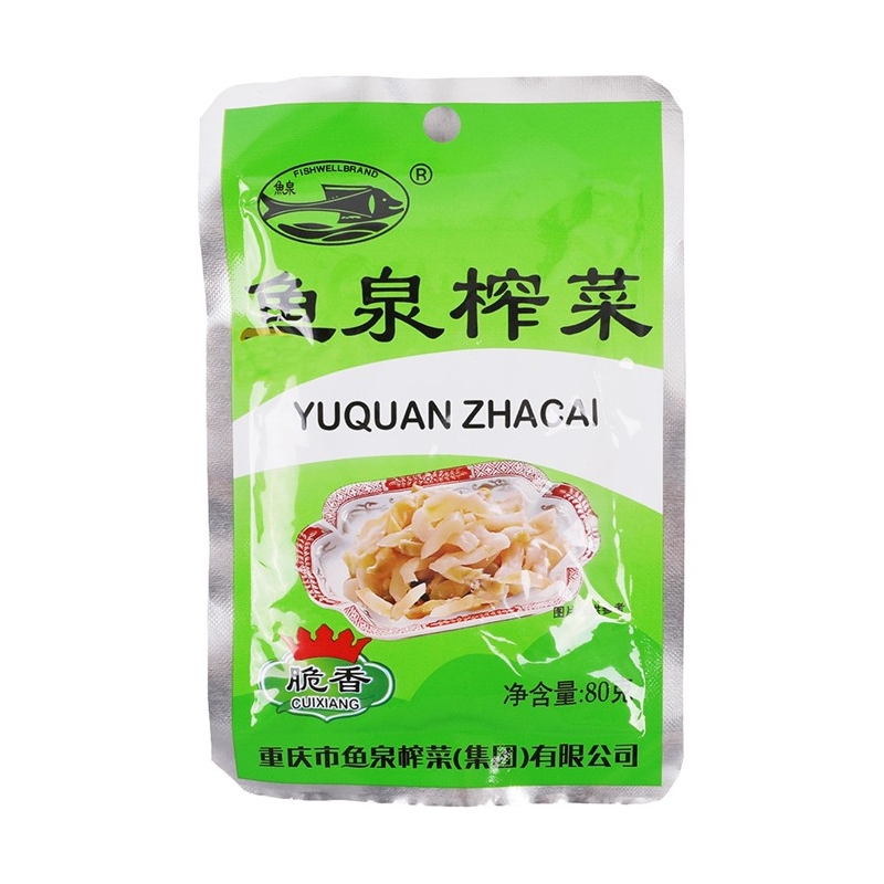 鱼泉牌脆香榨菜丝 100/80G