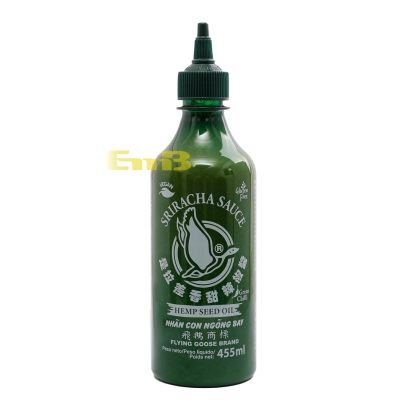 Sriracha chile verde sabor Cáñamo Flying Goose 12/455ML