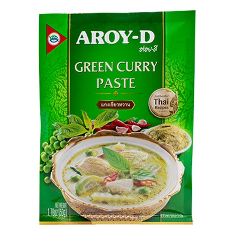 PASTA CURRY VERDE AROY-D 绿咖喱酱 12/50G