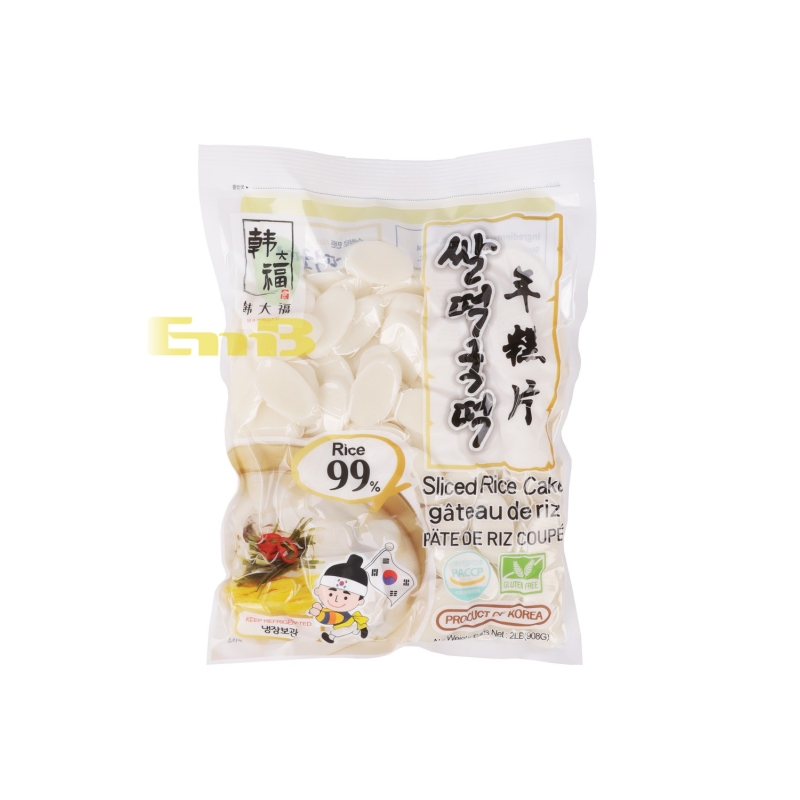 PASTA DE ARROZ COREANA HDF 韩大福韩国年糕片 14/907G *需冷藏*