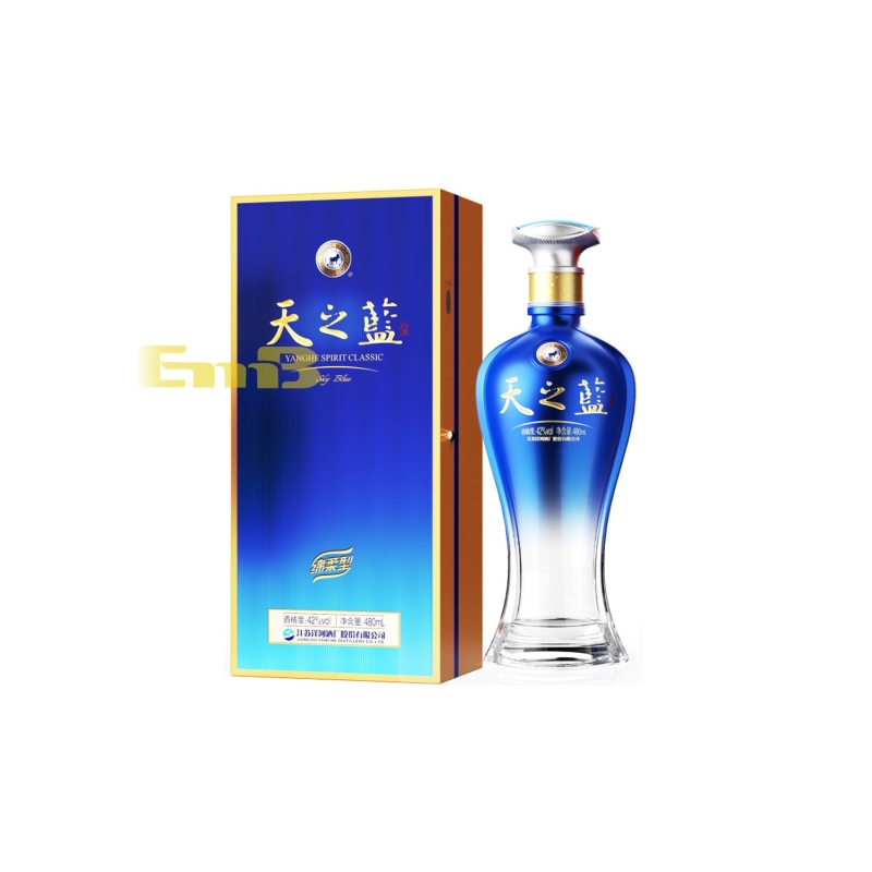 AGUARDIENTE YANGHE 洋河天之蓝绵柔型白酒 6/500ML 52％VOL