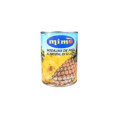 PINA EN RODAJA  MIMO切片菠萝罐头 12/820G