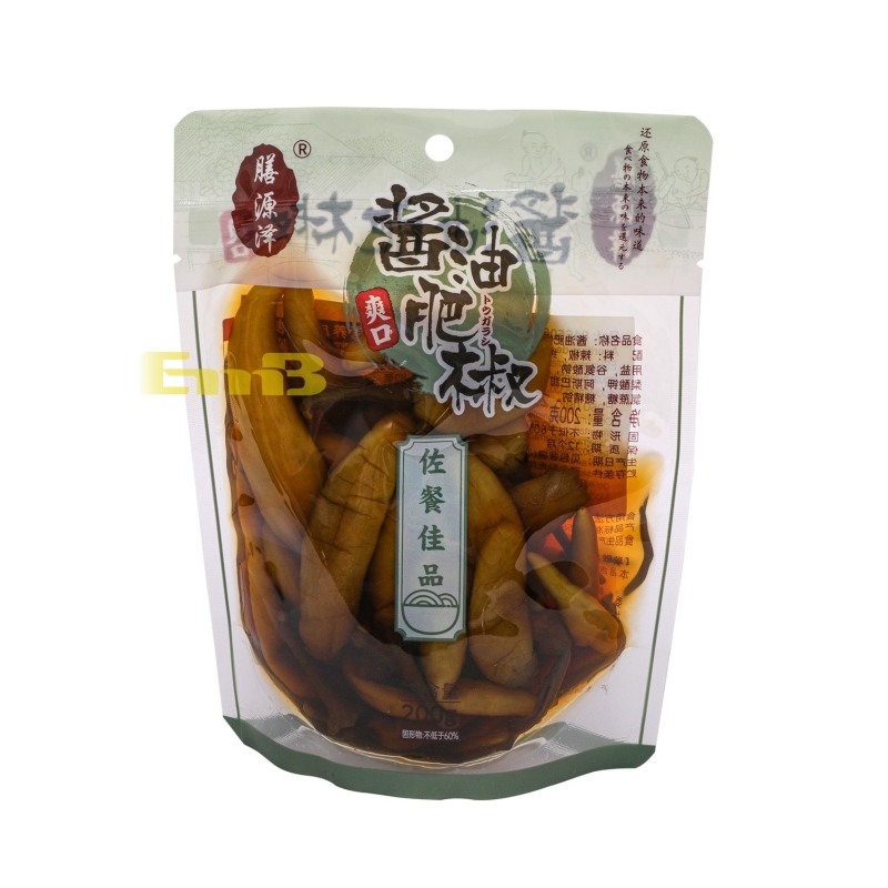 APERITIVO DE PEPINO SYZ  膳源泽爽口酱油肥椒 30/200G