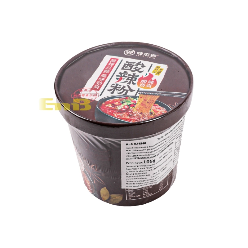 TALLARINES INS. WZY  味滋源酸辣粉*桶 20/105G