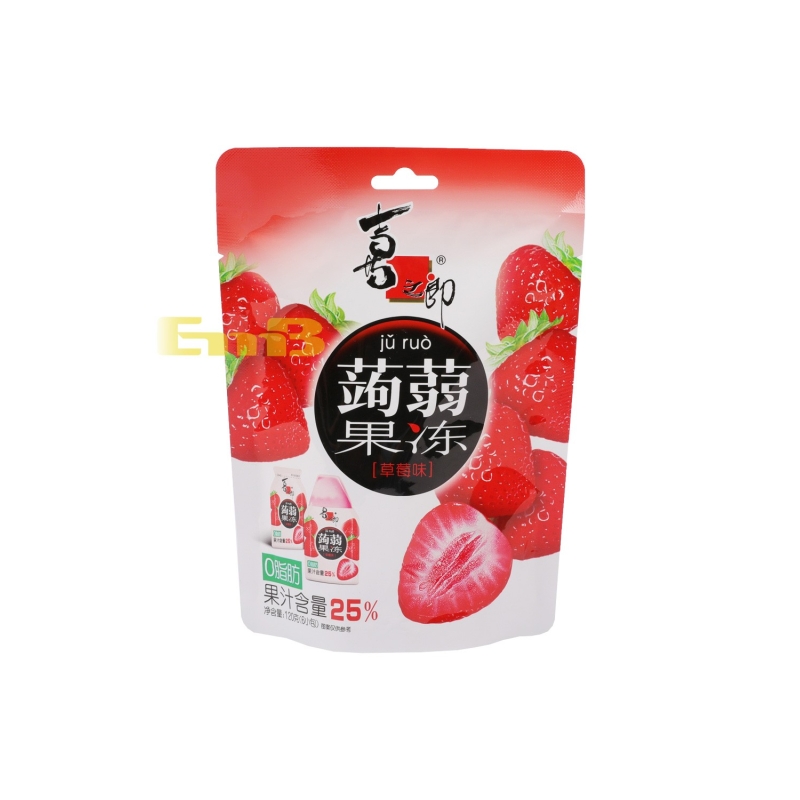 GELATINA CON SABOR A FRESA XZL  喜之郎蒟蒻果冻(草莓味) 24/120G