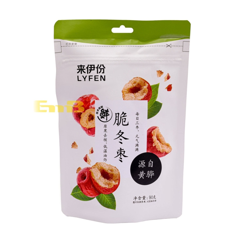 APERITIVO DE DATIL ROJO LYFEN 来伊份脆冬枣 30/90G