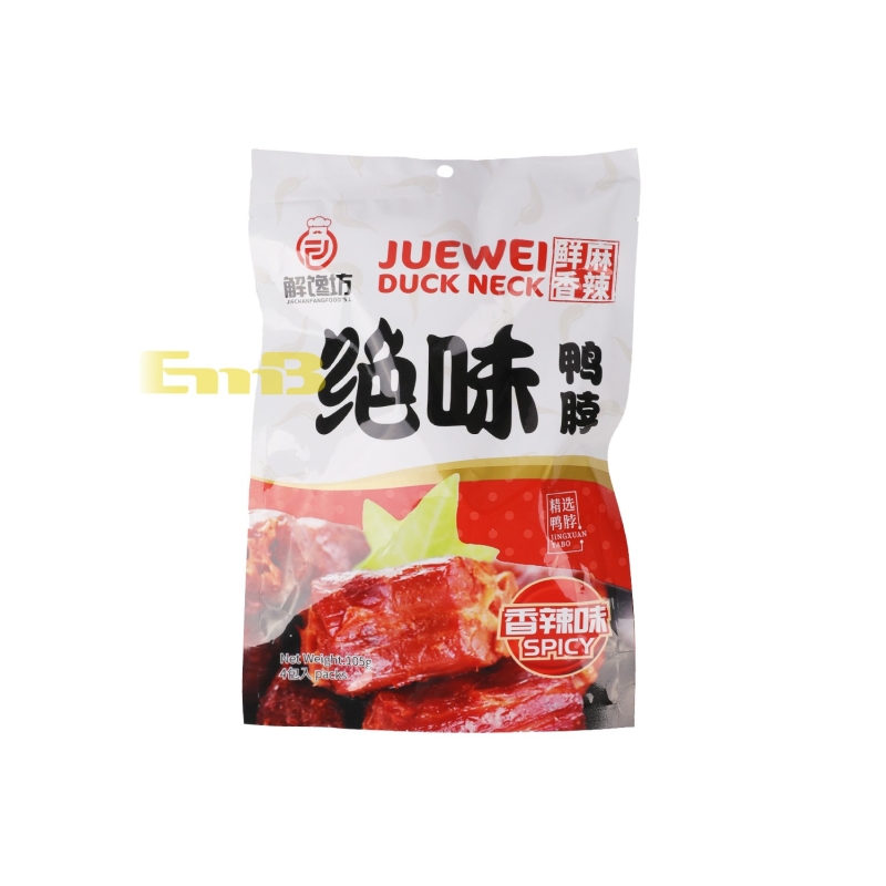 CUELLO DE PATO COCIDO  JUEWEI  解馋坊绝味香辣鸭脖  24/105G