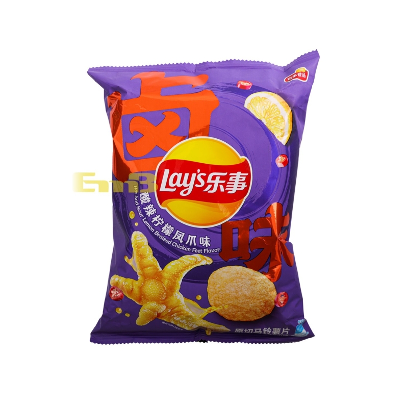 LAYS PATATA FRITA 乐事薯片(酸辣柠檬凤爪味) 22/70G