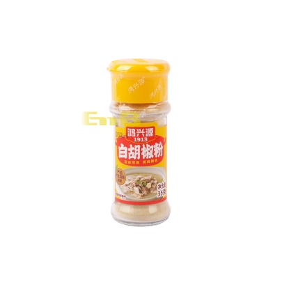 PIMIENTA BLANCA EN POLVO HXY 鸿兴源白胡椒粉*瓶 24/35G