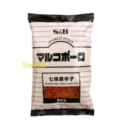 CHILE EN POLVO S&B 30/300G 日本S&B七味唐辛子 30/300G 白色包装