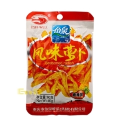 APERITIVO DE RABANO PIC.FISHWELL  鱼泉牌风味萝卜香辣味 100/80G