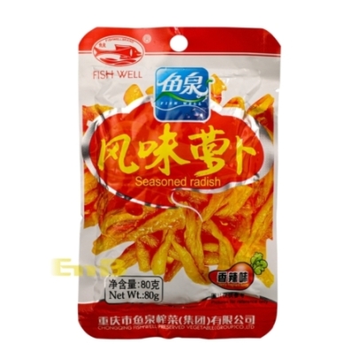 APERITIVO DE RABANO PIC.FISHWELL  鱼泉牌风味萝卜香辣味 100/80G