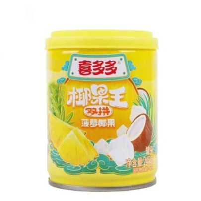 APERITIVO DE COCO Y PINA XDD  喜多多双拼椰果王菠萝椰果味 12/245G