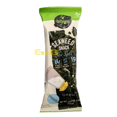 SNACK DE ALGA SABOR SAL MARINA BIBIGO 36/4G