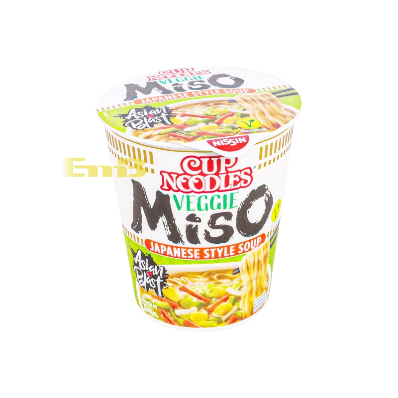 Ramen inst. Miso Veggie NISSIN 8/67g