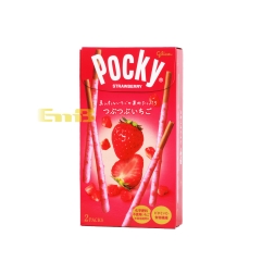 POCKY DE FRESA Y CHOCOLATE 55G 日本格力高草莓巧克力棒饼干 120/55G POCKY