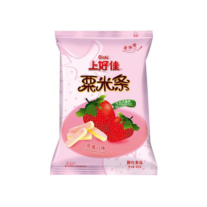 SNACK DE MAIZ SABOR A FRESA OISHI 上好佳粟米条(草莓味) 20/40G