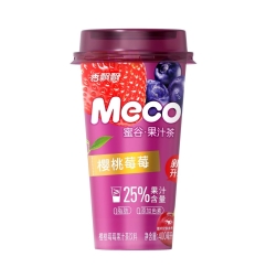 BEBIDA DE CEREZA Y FRESA MECO 15/400ML