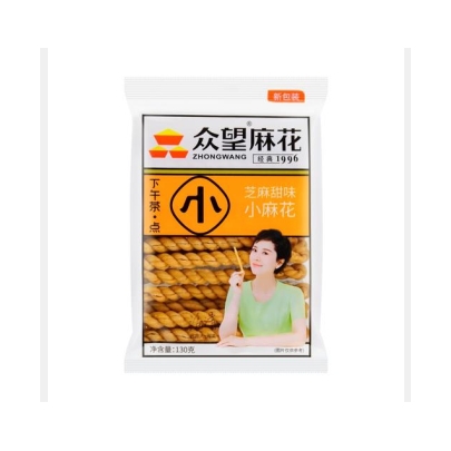 众望小麻花（芝麻甜味）30/130G
