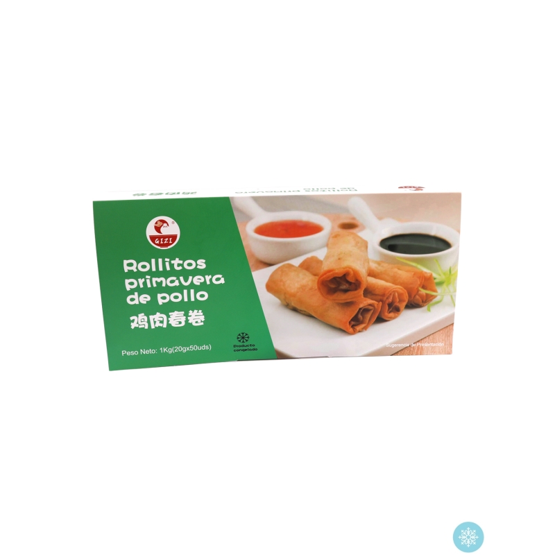 ROLLITOS PRIMAVERA DE POLLO GIZI  (50PCS) 10/1KG