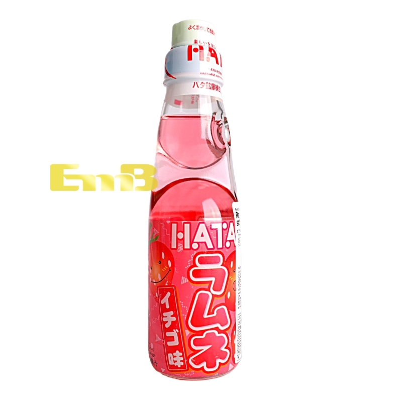 RAMUNE EN BOTELLA DE SABOR A FRESA日式波子汽水(草莓味) 30/200ML