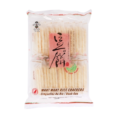 GALLETA DE ARROZ SABOR GUISANTE VERDE SENBEI WANT WANT 20/108G