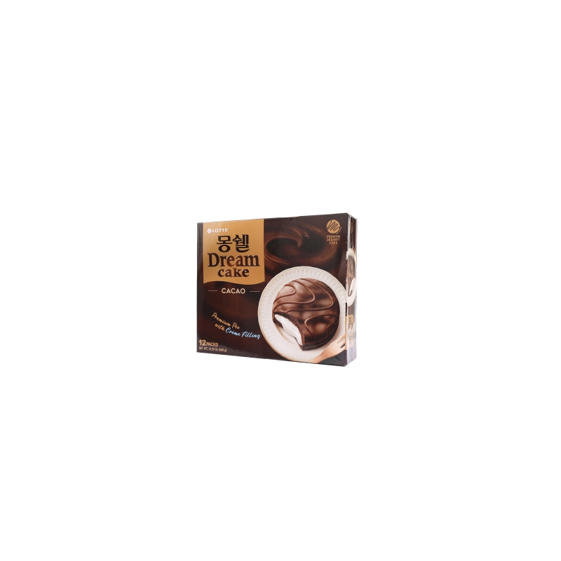 PASTEL DE CACAO RELLENO CREMA LOTTE  12PCS 8/384G