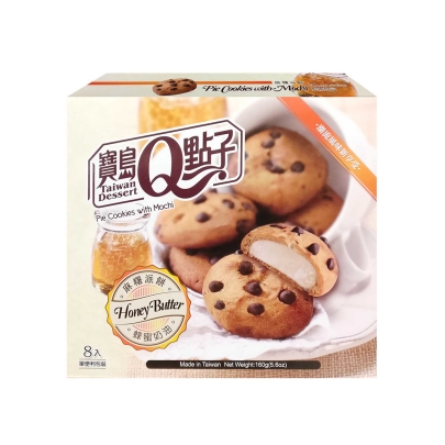 宝岛Q点子麻糬派饼干(蜂蜜味) 12/160G