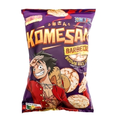 CHIPS DE ARROZ SABOR BBQ "ONE PIECE" KOMESAN 24/60G