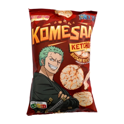 CHIPS DE ARROZ SABOR KETCHUP "ONE PIECE" KOMESAN 24/60G