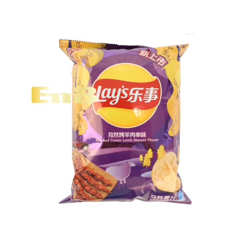 PATATA FRITA SABOR BROCHETA CORDERO LAYS 22/70G