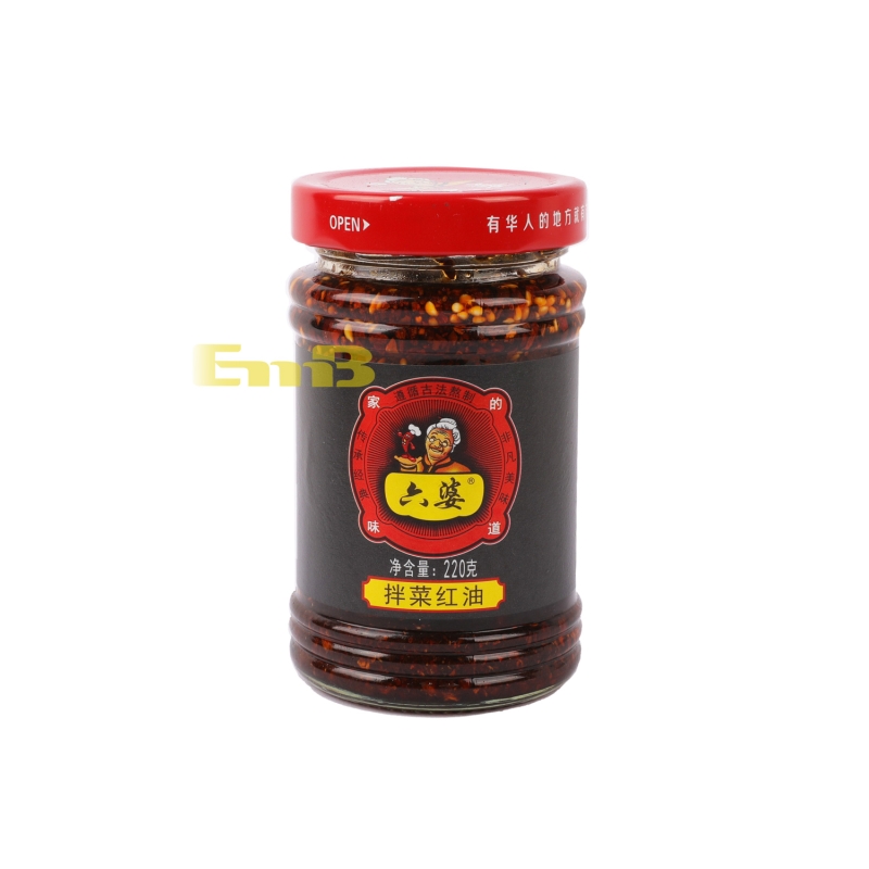 ACEITE DE CHILE LIUPO 六婆拌菜红油 12/220G