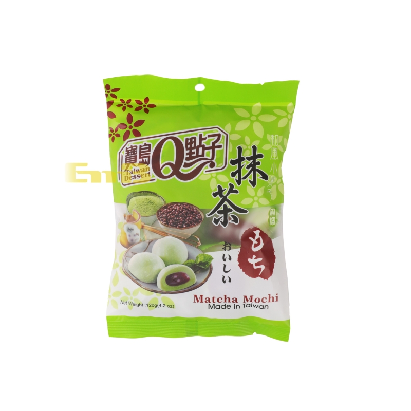 宝岛Q点子和风小菓子麻糬(抹茶味) 24/120G