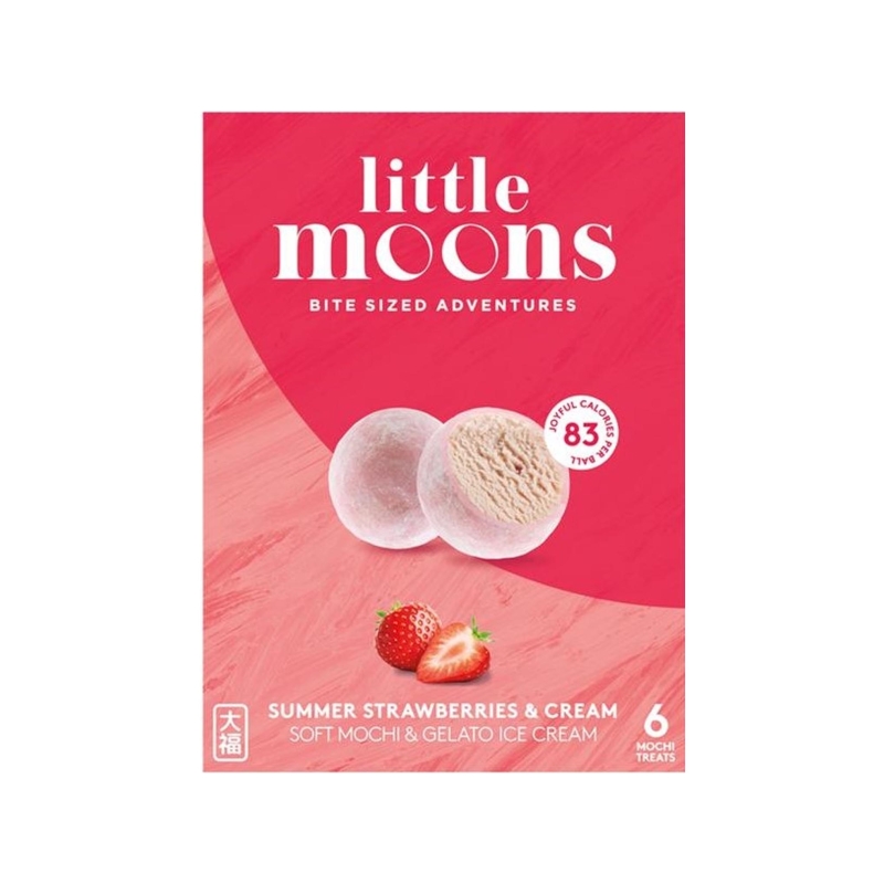 MOCHI HELADO FRESA LITTLE MOONS 10/192G