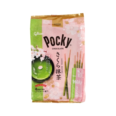 POCKY SABOR MATCHA Y SAKURA GLICO 48/101.6G