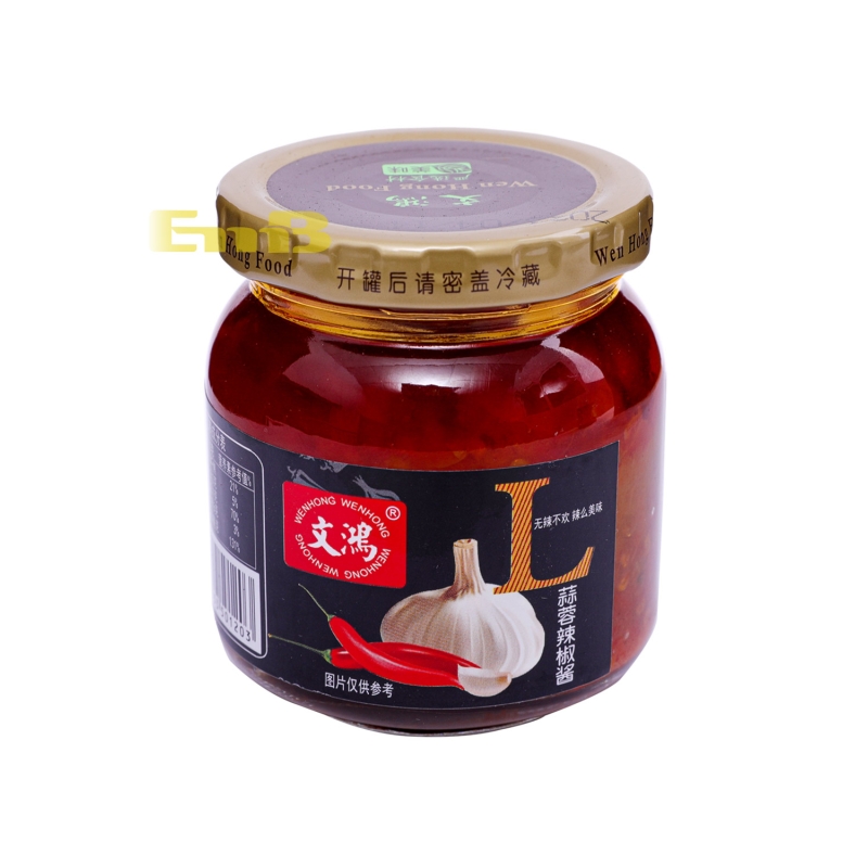 PASTA DE CHILE WH  文鸿蒜蓉辣椒酱 12/200G