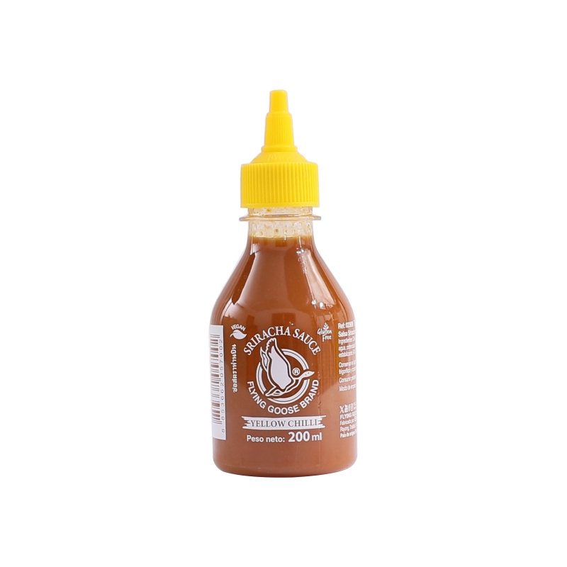 SALSA SRIRACHA SABOR CHILE AMARILLO FLYING GOOSE 24/200ML