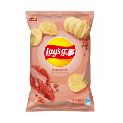 PATATA FRITA LAYS 22/70G 乐事香辣小龙虾味马铃薯片 22/70G