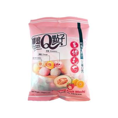 宝岛Q点子和风小菓子麻糬(综合水果味) 24/120G