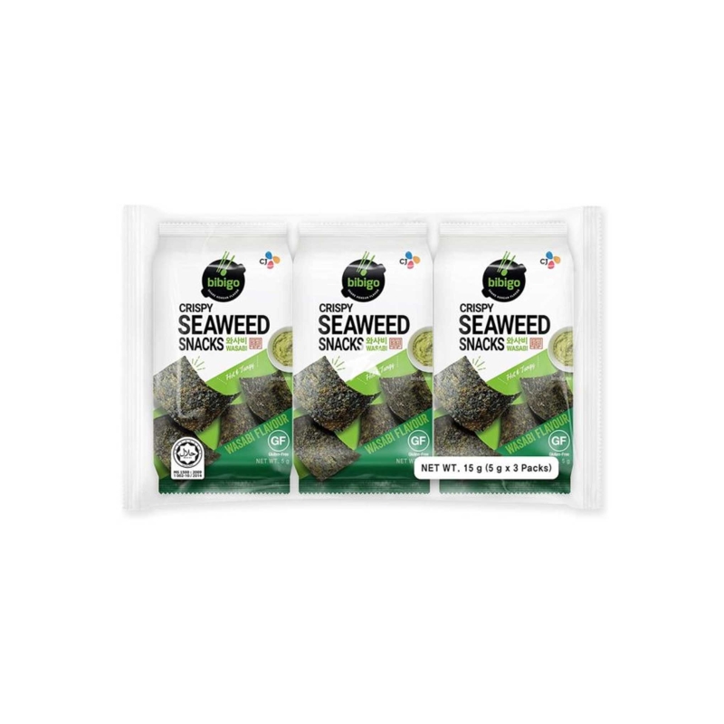 Alga crujiente sabor Wasabi BIBIGO 12/15G