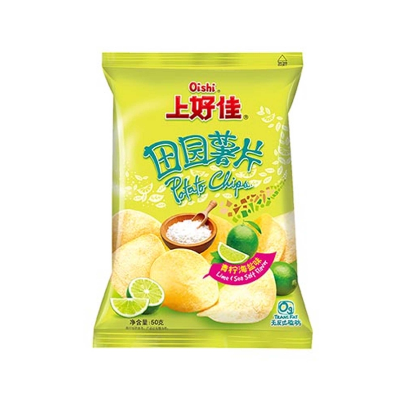 PATATAS SABOR LIMA OISHI 20/50G