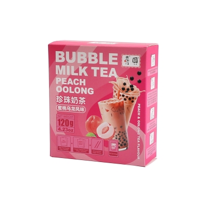 BEBIDA INST. BUBBLE MILK TEA BOBA MELOCOTONTYM 20/120G