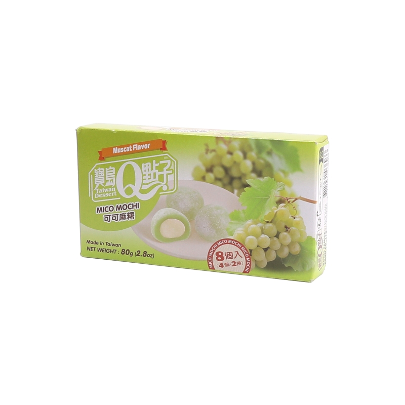 宝岛Q点子可可麻糬(青提味)  24/80G