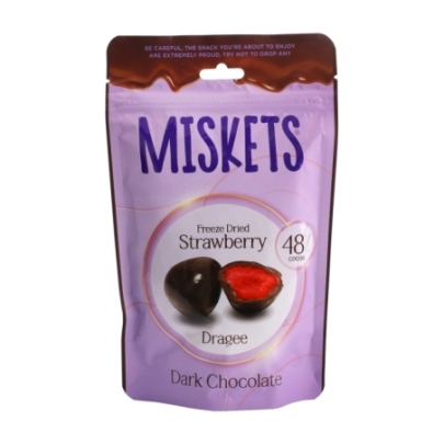 Fresa Liofilizada Con Chocolate Negro Miskets 80 g